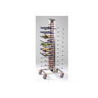 Kit plateaux pour chariot PM 84 standard, L 600 x P 600 x H 1400 mm
