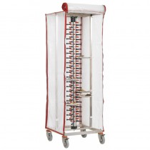 Housse de protection cristal armé pour chariot PM 78 pliant, hauteur 1660 mm
