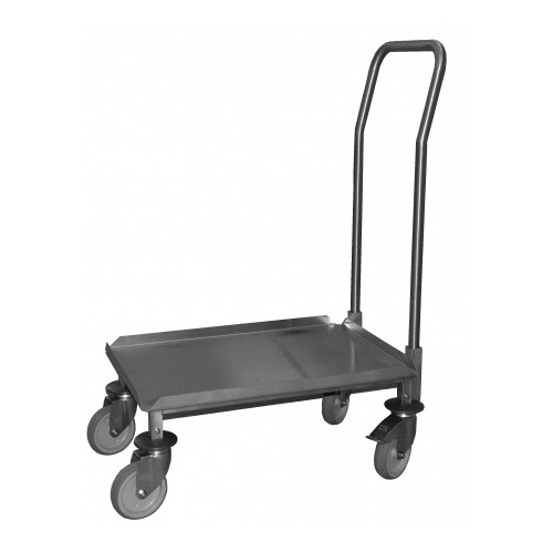 Embase roulante chariot ABS 2 roues freinées et timon Embase roulante chariot ABS 2 roues freinées et timon