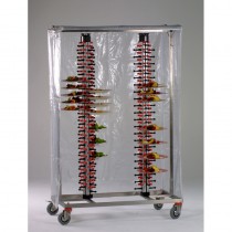 Housse de protection cristal armé pour chariot DUO 120, hauteur 1480 mm