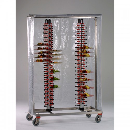 Housse de protection cristal armé H 1480 mm pour chariot DUO 120