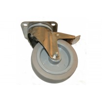 Roue freinée diamètre 125 mm, pièce détachée pour fours et étuves