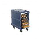 Coffre isotherme 8 niveaux GN1/1, Bleu AVEC poignées inox, 100 L