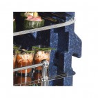 Coffre isotherme 8 niveaux GN1/1, Bleu AVEC poignées inox, 100 L