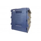 Coffre isotherme 10 niveaux 40 X 60, Bleu SANS poignée inox, 128 L