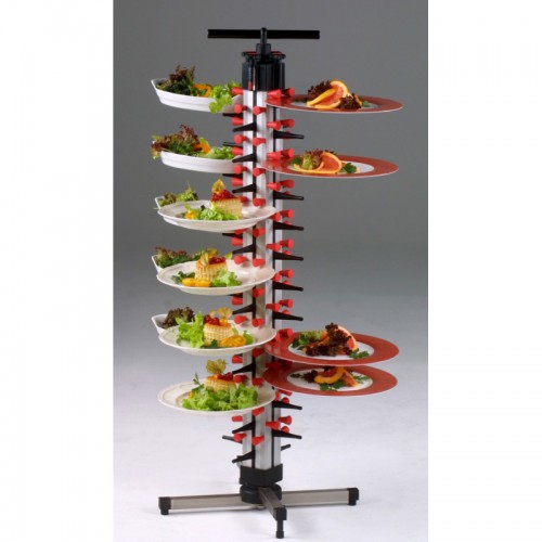 Porte assiettes de table H 1140 mm 48 assiettes