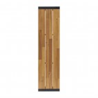 Bancs industriels Bolero, en acier et acacia, lot de 2