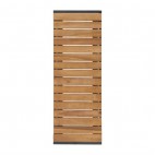 Bancs en acier et acacia Bolero, L 1000 mm, lot de 2
