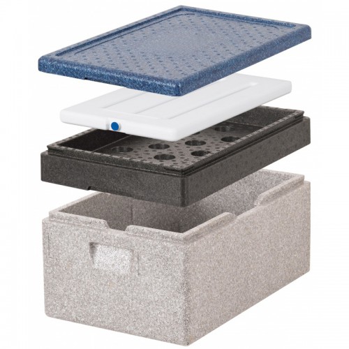 Support pour plaque froide / chaude pour conteneur isotherme PPE 40 x 60 Support pour plaque froide / chaude pour conteneur isotherme PPE 40 x 60