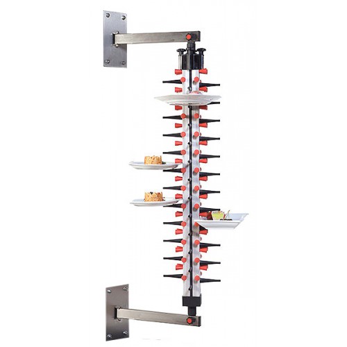 Porte assiette mural 48 assiettes H 1200 mm Porte assiette mural 48 assiettes H 1200 mm