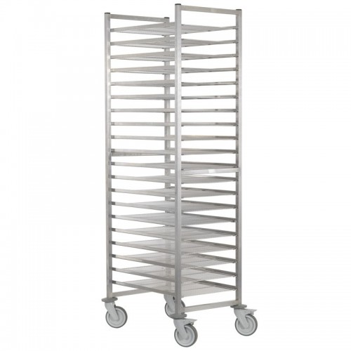 Chariot a grille acier inoxydable 20 niveaux 40 x 60 de 75 mm Chariot a grille acier inoxydable 20 niveaux 40 x 60 de 75 mm