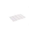 Grille inox pour chariot 20 niveaux 60 x 80