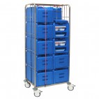 Chariot de stockage et de transport valisette isotherme, capacité 12
