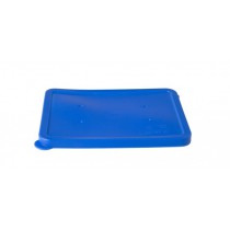 Couvercle bleu pour vaisselle en porcelaine 