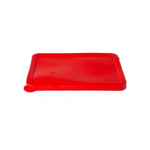Couvercle rouge pour plat rectangulaire en porcelaine Couvercle rouge pour plat rectangulaire en porcelaine