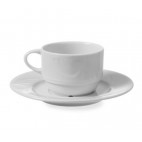 Tasse à cappuccino, porcelaine blanche, 230 ml