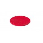 Couvercle rouge pour bol en porcelaine, Ø 115 mm