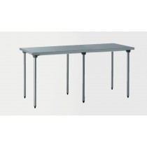 Table inox centrale sur mesure, L 3000 x P 700 x 750 mm (6 pieds)
