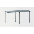 Table inox centrale sur mesure, L 3000 x P 700 x 750 mm (6 pieds)