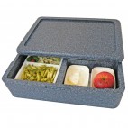 Coffret isotherme, 3 compartiments, hauteur 150 mm