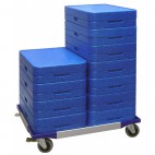 Embase roulante pour portage repas, dinner chef 