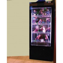 Cave de présentation pour viande maturée, sans hygrométrie, 1 porte et côtés vitrés, 1 kW