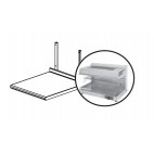 Étagère en inox support pour salamandre L 600 x l 478 mm