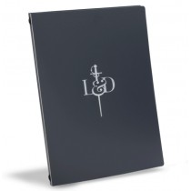 Protège menu en polypropylène A4 gris 8 vues insert Pochette Classique PVC semi rigide