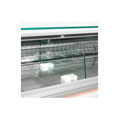 Séparation mobile en verre pour vitrine réfrigérée statique Séparation mobile en verre pour vitrine réfrigérée statique