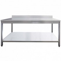 Table de travail adossée modèle avec étagère P 700