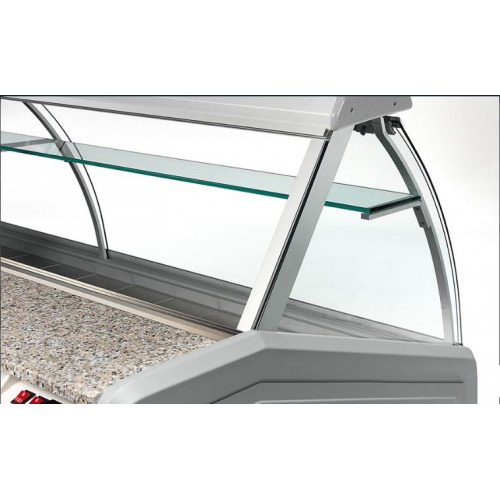 Vitre intermédiaire sans illumination pas réfrigérée pour vitrine MELODY P 1500 Vitre intermédiaire sans illumination pas réfrigérée pour vitrine MELODY P 1500
