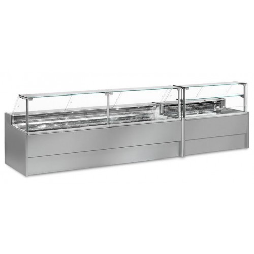 Vitrine réfrigérée PORTHOS PL-2 ventilée avec réserve groupe logé R290 L 1500 mm Vitrine réfrigérée PORTHOS PL-2 ventilée avec réserve groupe logé R290 L 1500 mm