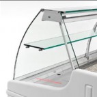 Vitre intermédiaire avec illumination pas réfrigérée pour vitrine PAGODA 1500