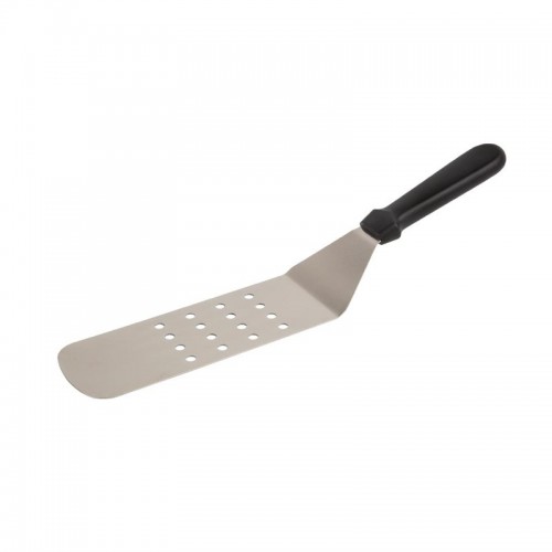 Spatule coudée ajourée, acier inoxydable, L 380 mm Spatule coudée ajourée, acier inoxydable, L 380 mm