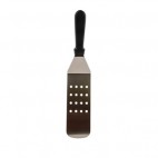 Spatule coudée ajourée Vogue, acier inoxydable, L 380 mm