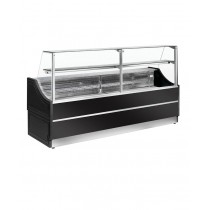 Vitrine réfrigérée ORLEANS C-1 L 1000 mm statique avec réserve groupe logé R290 + 4° +6° C