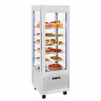 Vitrine panoramique positive, plateaux tournants, 360 L