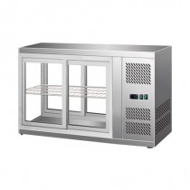 Vitrine panoramique, version à poser sur comptoir, 150 L