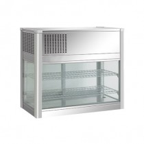 Vitrine panoramique, version à poser sur comptoir, 100 L