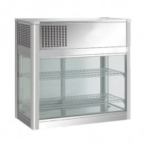 Vitrine panoramique, version à poser sur comptoir, 160 L