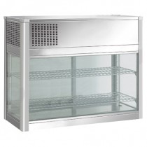 Vitrine panoramique, version à poser sur comptoir, 210 L