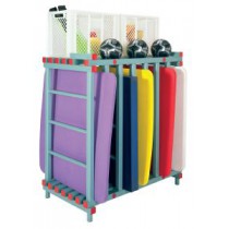Structure range tapis combinée démontable