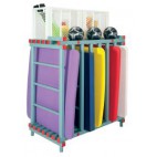 Structure range tapis combinée démontable
