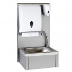 Lave-mains GC avec dosseret, L 440 x l 335 x H 790 mm