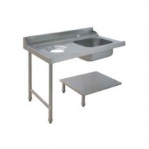 Table entrée lave vaisselle gauche bac + trou vide river
