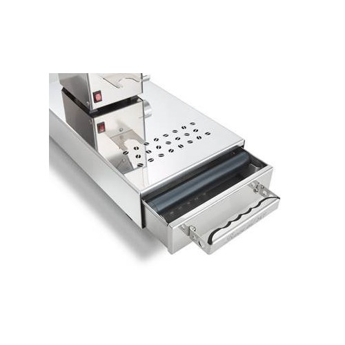 Tiroir en tôle d'acier inox AISI 304 pour machine à café, 4,4 Kg Tiroir en tôle d'acier inox AISI 304 pour machine à café, 4,4 Kg