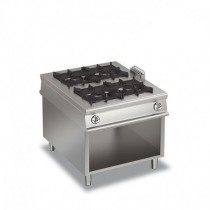 Plaque de cuisson, 4 feux vifs gaz sur baie libre, Gamme 1100, 31,4 Kw