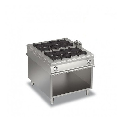 Plaque de cuisson, 4 feux vifs gaz sur baie libre, Gamme 1100, 31,4 Kw Plaque de cuisson, 4 feux vifs gaz sur baie libre, Gamme 1100, 31,4 Kw