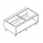Soubassement baie libre pour plaque de cuisson gamme 900