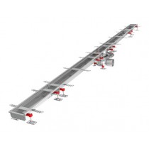 Caniveau Modul 125 sortie horizontale centrée 157/DN110 Longueur 3500 mm
